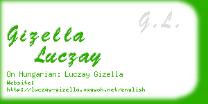 gizella luczay business card